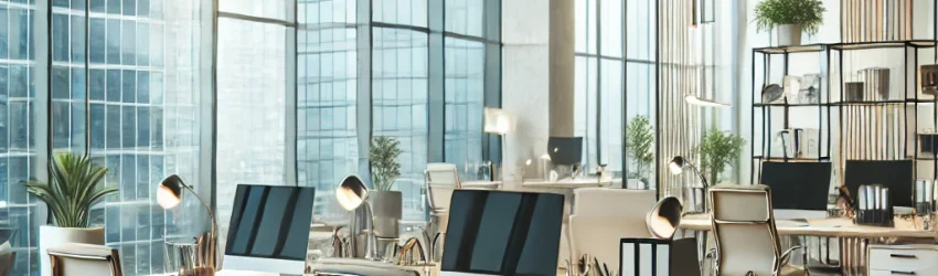 DALL·E 2025-08-12 10.37.58 – A bright, modern office interior designed for a professional business website. The space includes sleek desks, ergonomic chairs, laptops, and minimal DALL·E 2025-08-12 10.37.58 - A bright, modern office interior designed for a professional business website. The space includes sleek desks, ergonomic chairs, laptops, and minimal